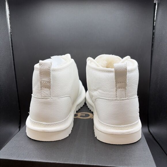 Ugg Neumel Leather White Mens Size 9 Winter Boots 1133777-WWH